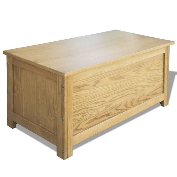 vidaXL Úložný box 90x45x45 cm, dubový masív
