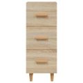 vidaXL Komoda dub sonoma 34,5x34x90 cm spracované drevo