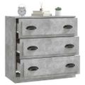 vidaXL Komoda betónovo sivá 70x35,5x67,5 cm spracované drevo