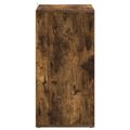 vidaXL Botník dymový dub 60x35x70 cm spracované drevo