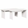 vidaXL Konferenčný stolík 2 ks Biela 100 x 69 x 35,5 cm