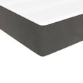 vidaXL Matrac s taštičkovými pružinami stredná tvrdosť tmavosivý 100x200x20 cm zamat