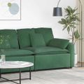 vidaXL Modulárna opierka na ruky s vankúšmi, tmavozelená, 100 cm
