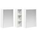 vidaXL Set kabinetov do kúpeľne 3 ks 106 x 16 x 62,5 cm