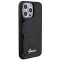 Guess puzdro pre iPhone 15 Pro 6,1" GUHCP15LPSFDGSK čierne HC Sequin Script Metal