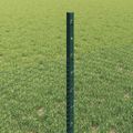 vidaXL Hexagonálny plot s stĺpom 25 x 0,5 m PVC potiahnutá oceľ Zelená