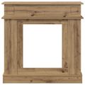 vidaXL Rám krbu Dub artisan 102 x 26 x 100 cm Kompozitné drevo