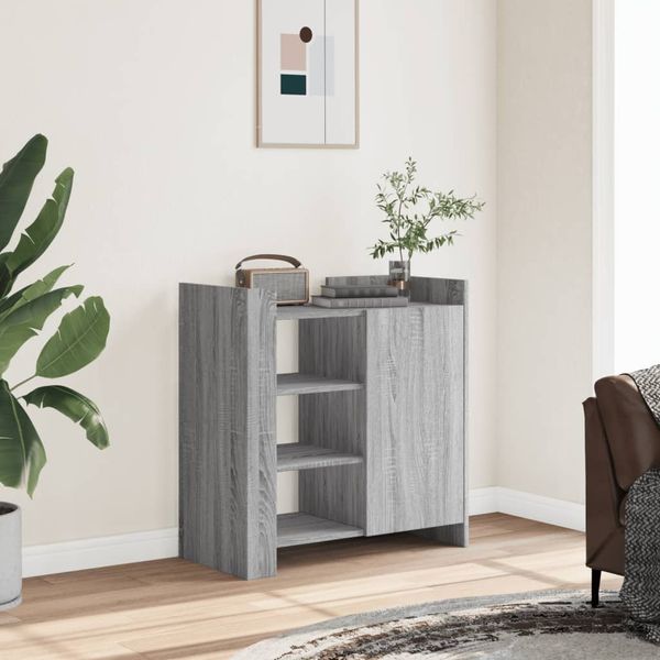 vidaXL Komoda sivá sonoma 73,5x35x75 cm kompozitné drevo