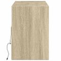 vidaXL TV nástenná skrinka s LED svetlami dub sonoma 130x31x45 cm