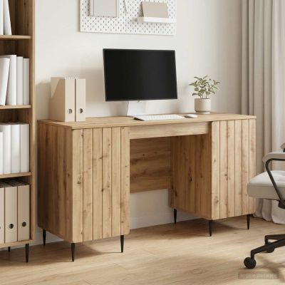 vidaXL Stôl Dub artisan Kompozitné drevo 142,5 x 50 x 75 cm