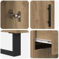 vidaXL Highboard 2 ks Remeselný dub 69,5 x 34 x 180 cm