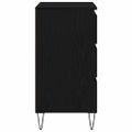 vidaXL Servírovacia skriňa Čierny dub 60 x 35 x 70 cm Kompozitné drevo