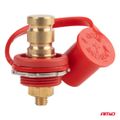 Konektor napájení baterie červený s krytkou 3/8 M10 12V 24V 48V 250A AMIO-03814
