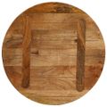 vidaXL Stolová doska Ø40x2,5 cm okrúhla masívny mangovník