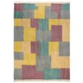 vidaXL Ručne tkaný koberec Kilim, bavlna 200x290 cm, potlač, farebný