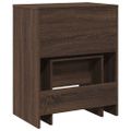 vidaXL Toaletný stolík a stolička hnedý dub 60x40x113,5 cm