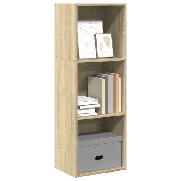 vidaXL Knižnica dub sonoma 40x24x176 cm kompozitné drevo