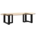 vidaXL Nohy konferenčného stolíka v tvare T, 2 ks, čierne, 40x25x(30-31) cm, oceľové
