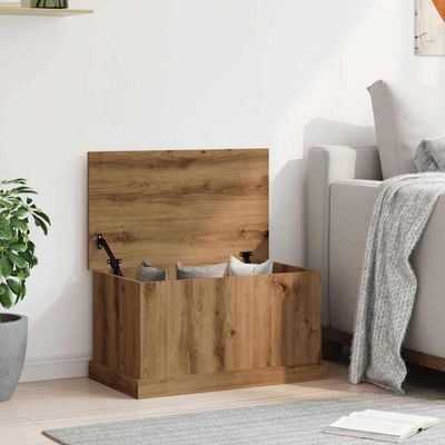 vidaXL Úložné boxy dub artisan 70x40x38 cm kompozitné drevo