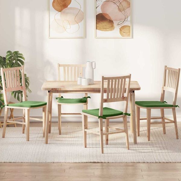 vidaXL Vankúše na sedenie 4 pcs Svetlo zelená 40 x 40 x 3 cm Zamat