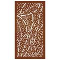 vidaXL Záhradná dekorácia 105x55 cm, cortenová oceľ, listy