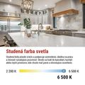 LED žiarovka Classic MR16 biela/ GU10 / 4 W (39 W) / 450 lm / Studená biela