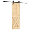 vidaXL Posuvné dvere Prírodná a čierna 70 x 210 cm