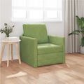 vidaXL Rozkladacia posteľ Svetlo zelená 74 x 77 x 81 cm Zamat