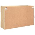 vidaXL TV nástenná skrinka s LED svetlami dub sonoma 98,5x30x60,5 cm