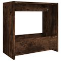 vidaXL Bočný stolík dymový dub 50x26x50 cm spracované drevo