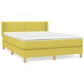 vidaXL Boxspring posteľ s matracom zelená 140x190 cm látka