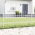 vidaXL Záhradný plot WOERDEN 7 ks 170 x 115 cm Biela