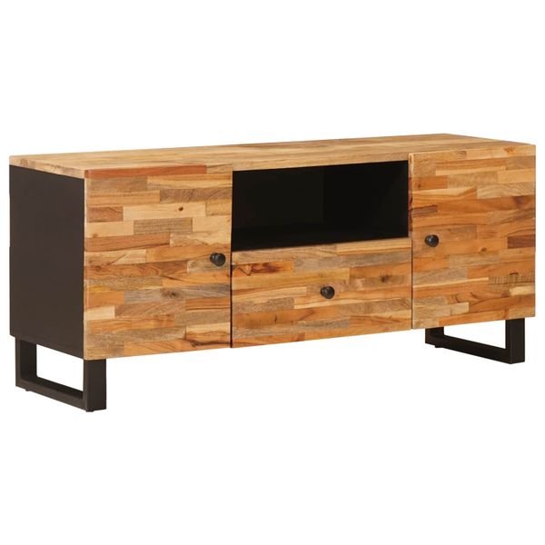 vidaXL TV skrinka Hnedá 105 x 33 x 46 cm Masívne mango drevo
