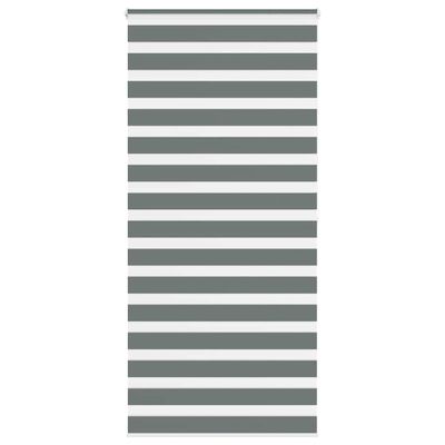 vidaXL Zebra roleta tmavošedá 100x200 cm šírka látky 95,9 cm polyester