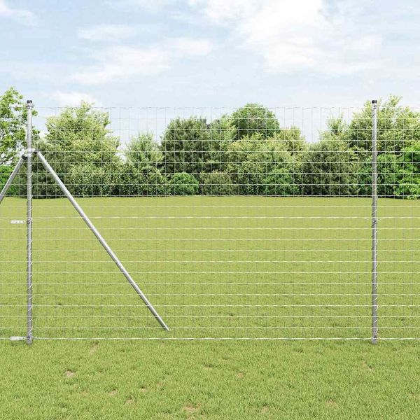 vidaXL Pevný kovaný drôtový plot 10 x 1,5 m (Š x V)