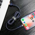Baseus Cafule Lightning kábel 1,5A 2 m (zlatý+tmavomodrý)