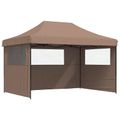vidaXL Párty stan 279 x 410 x 315 cm Hnedá Oxfordská látka
