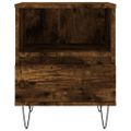 vidaXL Nočný stolík dymový dub 40x35x50 cm kompozitné drevo