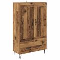 vidaXL Highboard Staré drevo 69,5 x 31 x 115 cm Kompozitné drevo