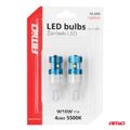 LED žiarovky CANBUS T15 W16W 4SMD 1860XS Biele 12V 24V AMiO-04251