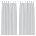 vidaXL Záclony na zatemnenie s krúžkami 2 ks Bledá šedá 260 x 140 cm