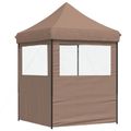 vidaXL Párty stan 200 x 200 x 306 cm Hnedá Oxfordská látka