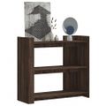 vidaXL Konzolový stolík hnedý dub 100x35x90 cm kompozitné drevo
