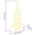 vidaXL Vianočný stromček 160 LED Teplá biela 150 cm Akryl