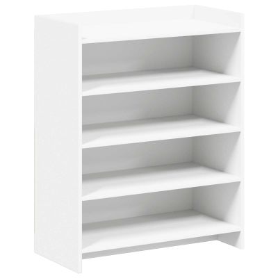 vidaXL Skriňa na topánky Biela 73,5 x 36 x 92 cm Kompozitné drevo