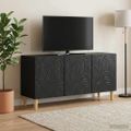 vidaXL TV skrinka 99 x 34,5 x 50 cm Čierna Kompozitné drevo