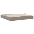 vidaXL Otomanový posteľný rám s úložiskom Sivohnedá 200 x 200 cm látka