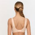 Bezšvová podprsenka Comfy Beige - GymBeam, veľkosť L