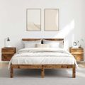 vidaXL Nočné stolíky 2 ks staré drevo 40x35x50 cm kompozitné drevo