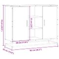 vidaXL Komoda čierna 92x35x76 cm kompozitné drevo